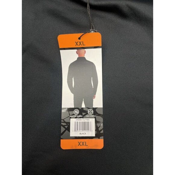 SPIDER Active ProWeb Black 1/4 Zip Stretch Performance Pullover XXL - Picture 14 of 15